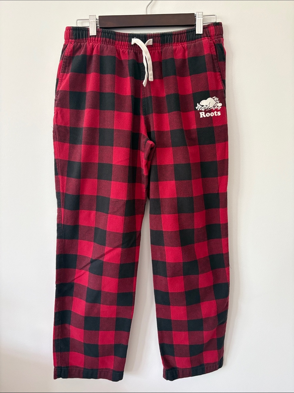 Roots Buffalo Plaid Cotton Flannel PJ Pants Size S